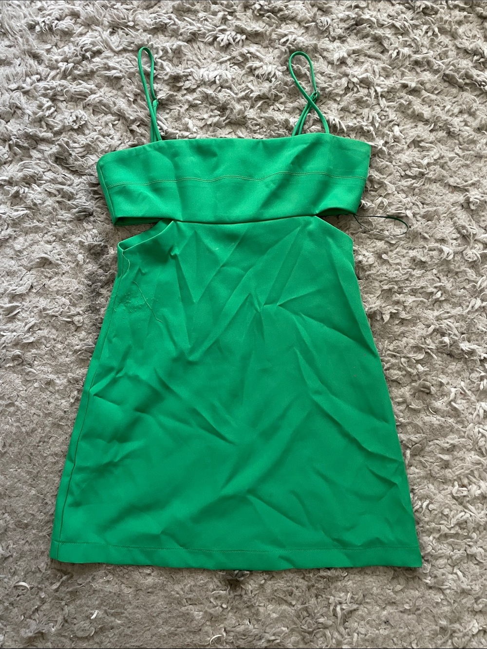 emory park Emerald Cutout Mini Dress